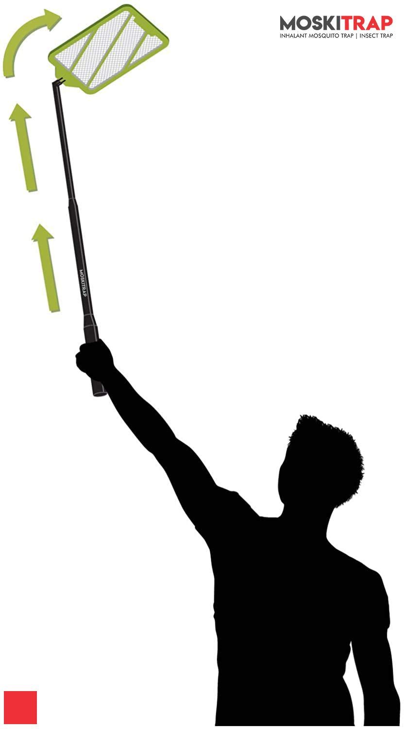 Moskitrap M-301 / Insect Zapper | Racket | Flexible up to 3 feet