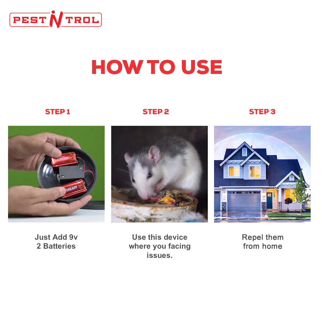 Pest-N-Trol LS-925M / Rat Repeller | Cover up to 50 Sq. Ft.