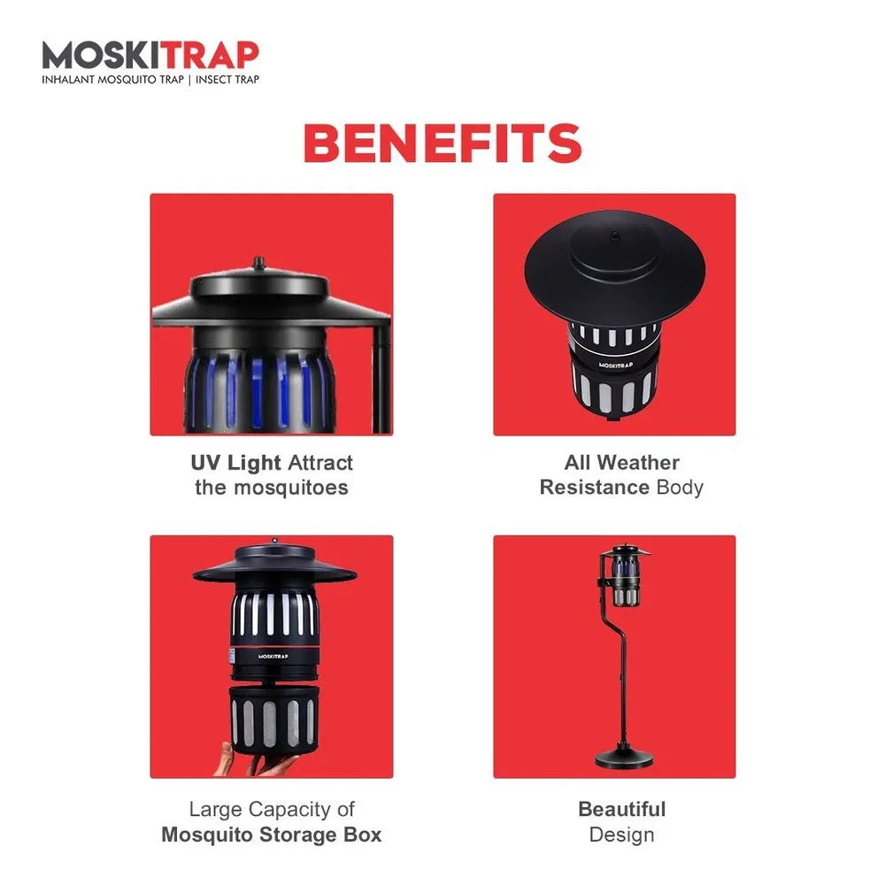 UV Bulb Black Moskitrap M933 Outdoor Mosquito Killer Machine Trap