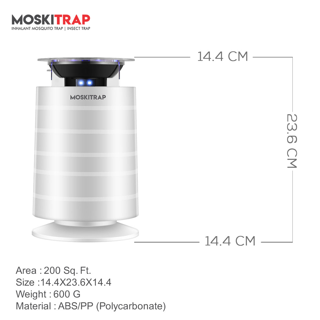 Moskitrap Indoor Mosquito Killer Machine Trap Lamp with timer| Covers up to 150-200 Sq. Ft GM-965