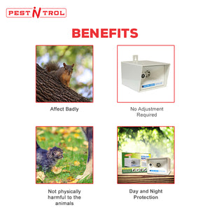 Ultrasonic Rat & Rodent Repeller for 500-700 Sq. Ft. - Pest'n'trol LS 928
