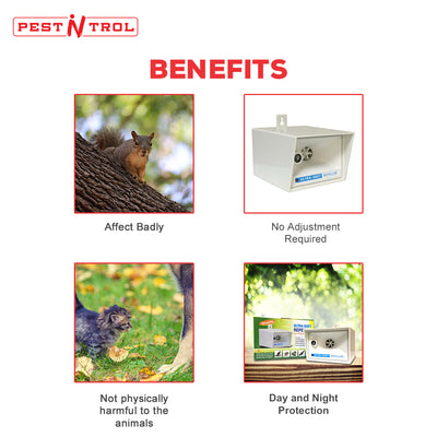 Ultrasonic Rat & Rodent Repeller for 500-700 Sq. Ft. - Pest'n'trol LS 928